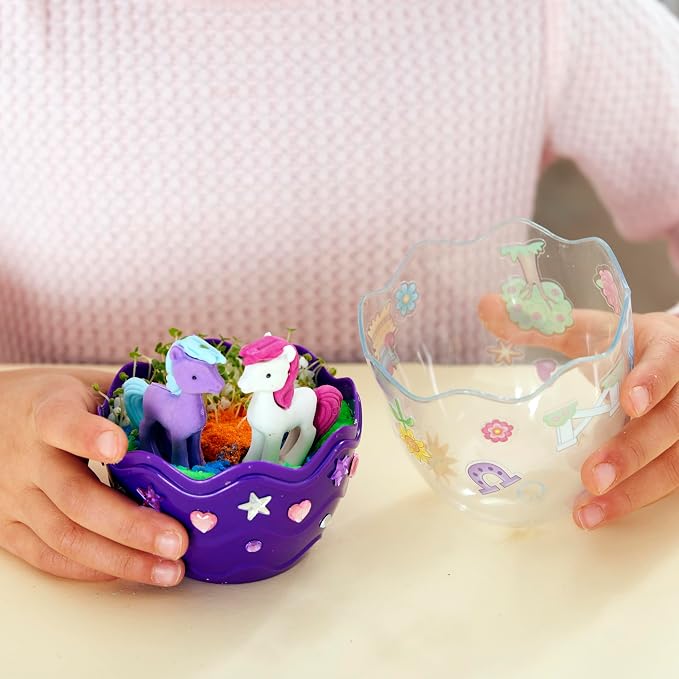 Creativity for Kids Mini Garden: Pony Terrarium Kit - Horse Gifts for Girls, Crafts for Kids and Girl Toys, Easter Basket and Birthday Gift Ideas for Girls (Ages 6+)