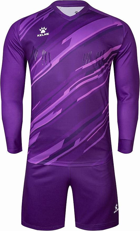 KELME Soccer Goalkeeper Jersey Pro Set Uniform - Padded Goalkeeper Shirt Shorts Socks - Men's Goalie Jersey Adults Kids
