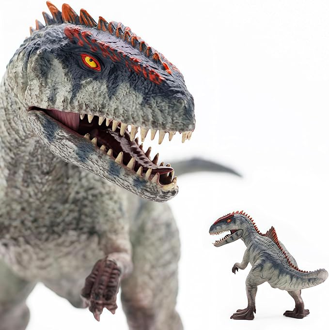 Gemini&Genius Giganotosaurus Dinosaur Toy for Kids, Giganotosaurus Dino Toy, Realistic Dinosaur Action Figure with Moveable Jaw, Gift for Boys and Girls Collection and Room Decor