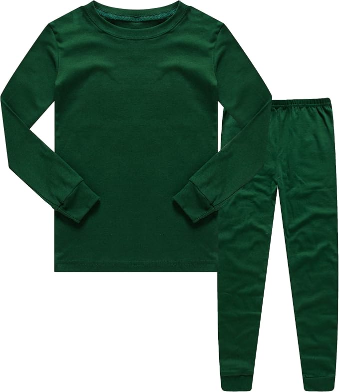 Family Feeling Kids & Toddler Boys Pajamas 2 Piece Pjs Set 100% Cotton Sleepwear