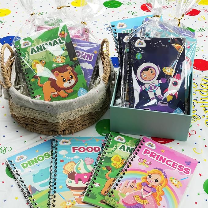 ZMLM 48 Water Coloring Books for Kids Party Favors - Bulk Mini Coloring Books for Kids Ages 4-8,Small Birthday Goodie Bag Stuffers School Return Gift Art Crafts Classroom Prizes