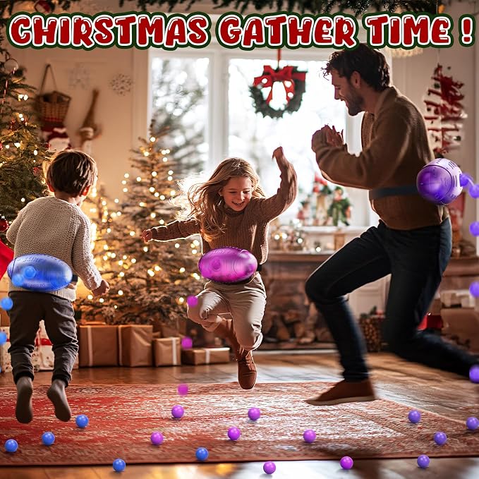 Skirfy Outdoor Party Games for Kids Adults, Translucent 3 Pack Shaking Ball Toy with 60 Balls, Birthday Outdoor Indoor Toys, Family Carnival Birthday Carvinal Game for Boy Girl Age 4-12