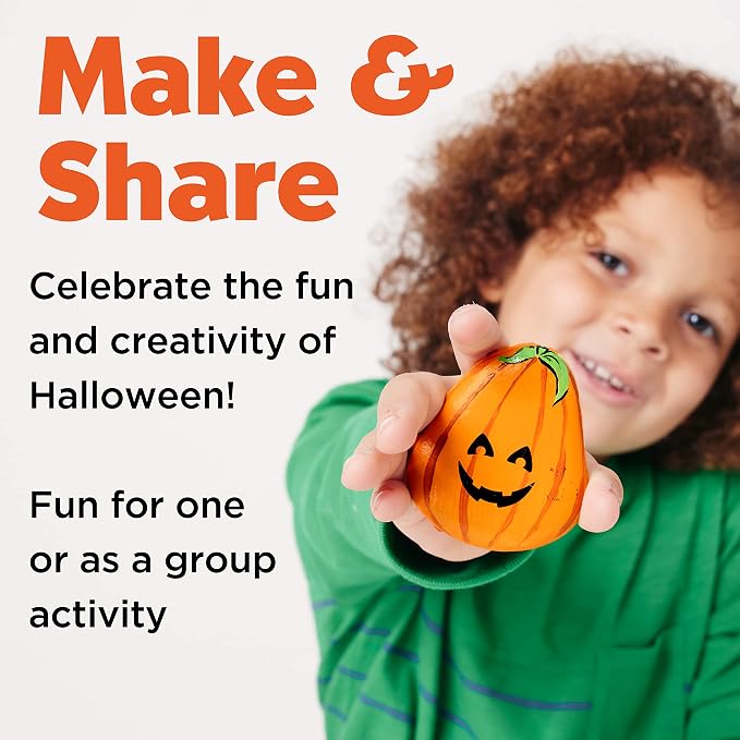 Creativity for Kids Hide & Seek Halloween Rocks | DIY Rock Painting Kit with Glowing Transfers | Fun Halloween Activities & Gifts (Ages 6+)