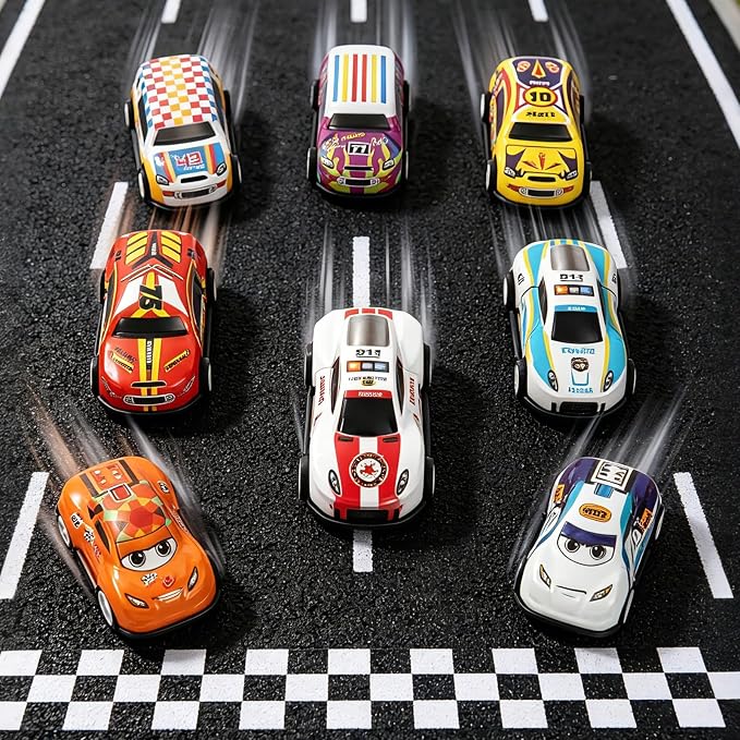 30 Pack Pull Back Cars for Kids, Mini Cars Toy Bulk Party Favor Race Cars Toys, Bulk Small Pull Back Car Toys for Treasure Box, Goodie Bag Stuffers, Pinata Fillers for Boys Girls Toddlers