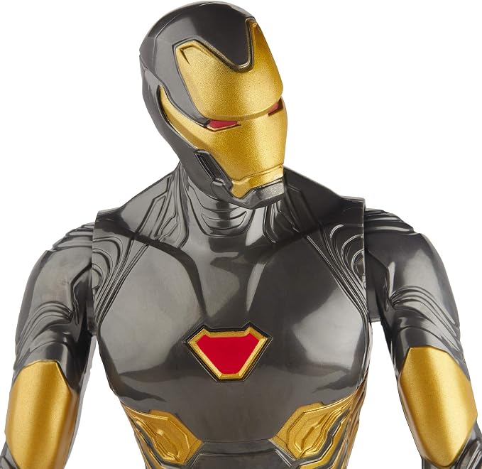 Marvel Avengers Titan Hero Series Blast Gear Iron Man Action Figure, 12-Inch Toy, Inspired by The Marvel Universe, for Kids Ages 4 and Up