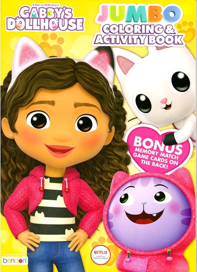 Gabby's Dollhouse Coloring Acitivty Book Set for Kids, Girls - Bundle with PlayPack, Kids Coloring Book and More