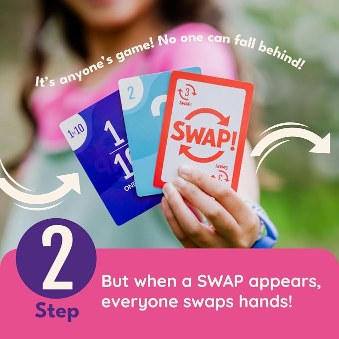 Brooke & Joy Games - Speed Swap Chaos – Where Order Creates Chaos! Fast, Fun Family Card Game for Kids, Teens & Adults, Easy to Learn, Perfect for Game Night & Travel, 10-Minute Party Game, Ages 8+