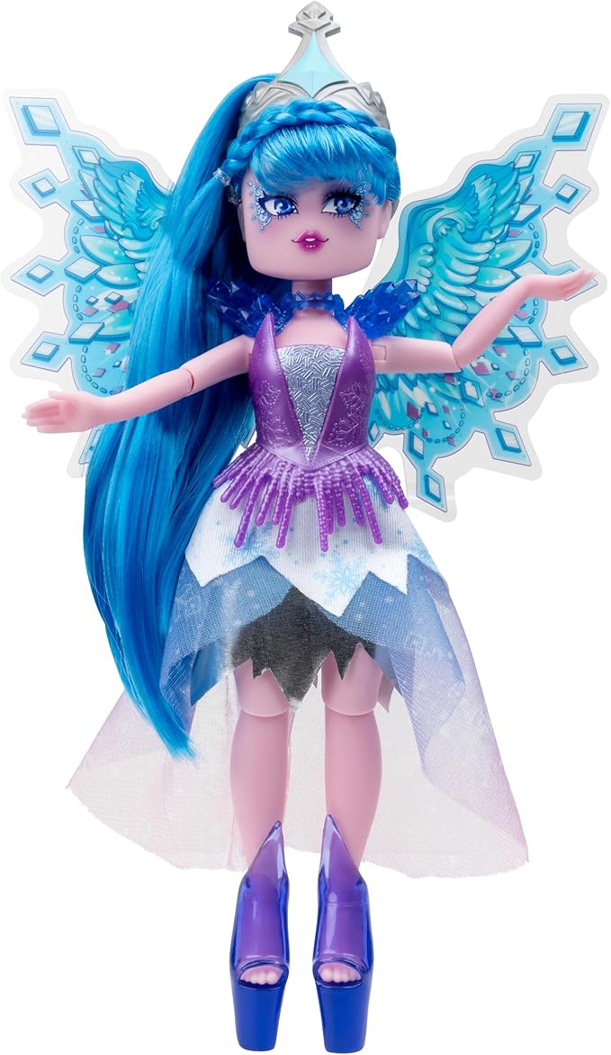 Royale High 9” Fashion Doll - Demi The Ice Fairy, Wave 2, Series 2 - Fairy Journal, Comb, and Virtual Item Code Included - Amazon Exclusive - Ages 5+