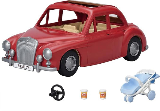 Calico Critters - Family Cruising Car - Family Vehicles – Kids Pretend Play Toy, Miniature Vehicle & Accessories Set, Ages 3+