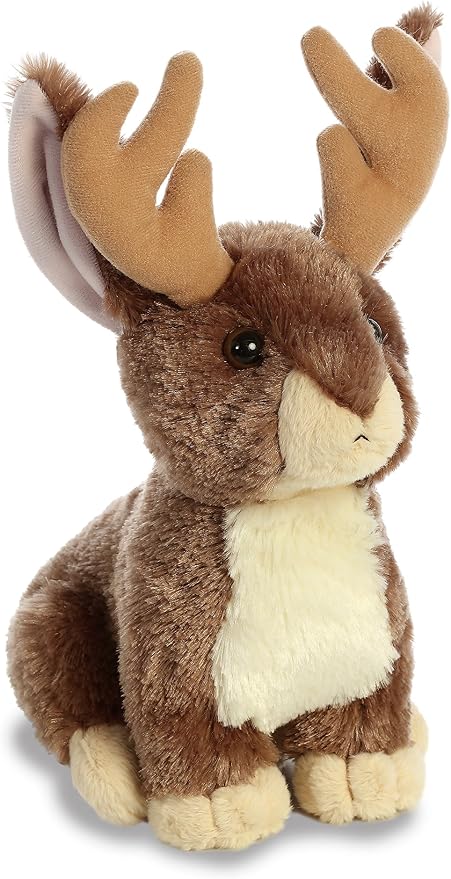 Aurora® Adorable Flopsie™ Jack A Lope Stuffed Animal - Used to Create Imaginative Play Adventures - Perfect for Birthdays, Kids and Adults, All Ages - Brown 11 Inches