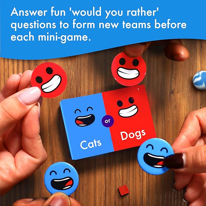 Big Potato Mini Game Party: 101 Mini Games 1 Star Player, Family Board Game for 2-8 Players, Perfect for Family Game Night or with Friends