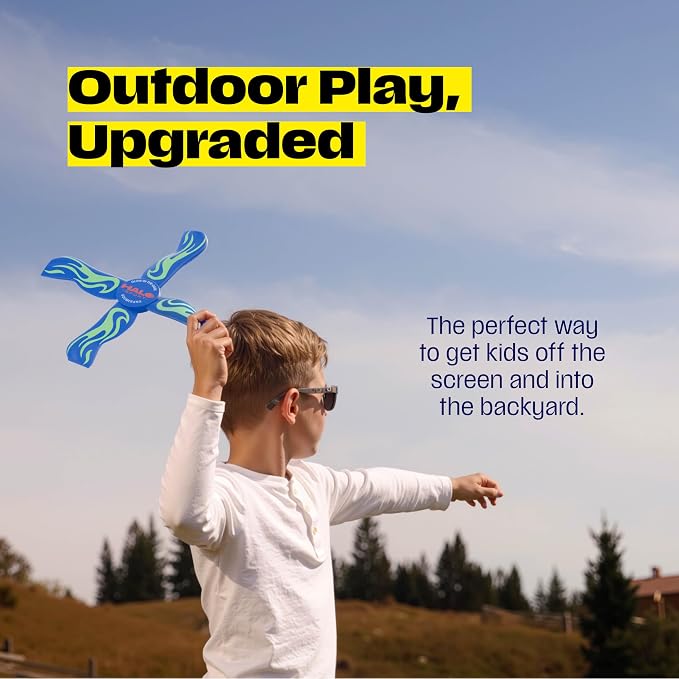 Halo Sport Boomerang for Kids & Adults - 8 9 10 11 12 Year Old Boy Gifts - Sports and Outdoor Toys for Kids 8-12 - Boys Birthday Gifts Ages 8-10 - Outside Fun Toy - Glow-in-the-Dark