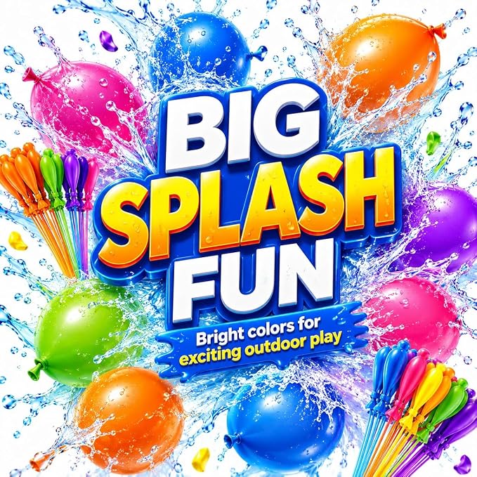 999Pcs Self-Sealing Water Balloons, Colorful Quick Fill Water Balloons for Outdoor Events, Summer Outdoor Water Toys for Pool Party, Backyard Games, Beach, Birthday Party and Family Fun