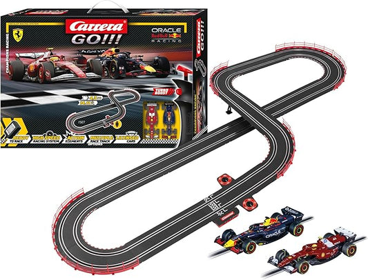 Carrera GO Champion's Racing Electric 1:43 Scale Slot Car Race Track Set