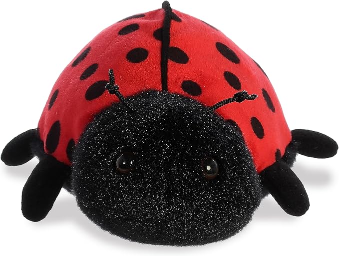 Aurora® Adorable Mini Flopsie™ Ladybug-Ladybird™ Stuffed Animal - Mini Companions Ready for Playful Adventures - for Kids All Ages, Toddlers, Adults, and Families - Red 6 Inches