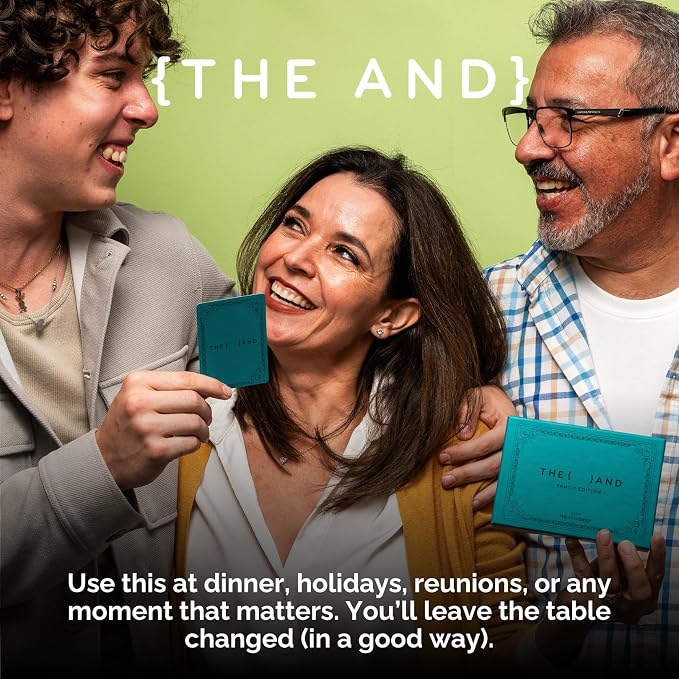 {THE AND} Family Edition - 199 Family Conversation Cards to Strengthen Relationships - Questions for Families to Get Everyone Talking - Fun Family Bonding Game at Dinner or Game Night By The Skin Deep