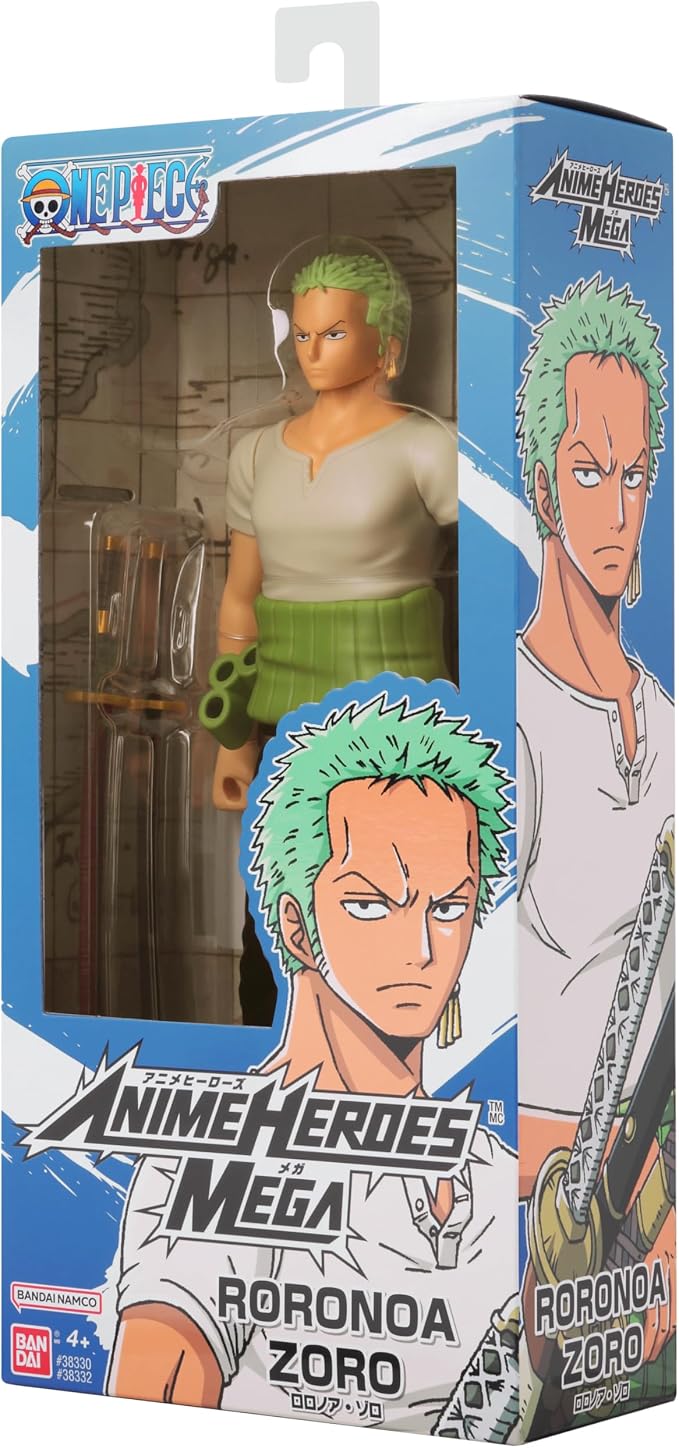 ANIME HEROES MEGA - One Piece - Roronoa Zoro 12" Action Figure
