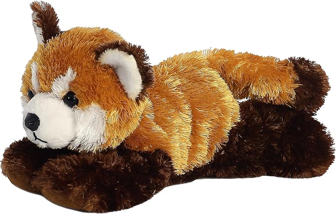 Aurora® Adorable Mini Flopsie™ Red Panda Stuffed Animal - Mini Companions Ready for Playful Adventures - for Kids All Ages, Toddlers, Adults, and Families - Orange 8 Inches