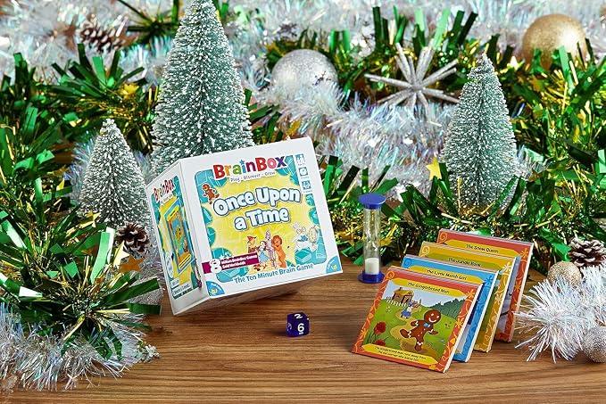 BrainBox BrainBox Once Upon a Time Card Game - Memory & Observation Game, Family-Friendly Fairy Tale Trivia Game for Kids & Adults, Ages 8+, 1+ Players, 10 Minute Playtime, Made by Green Board Games