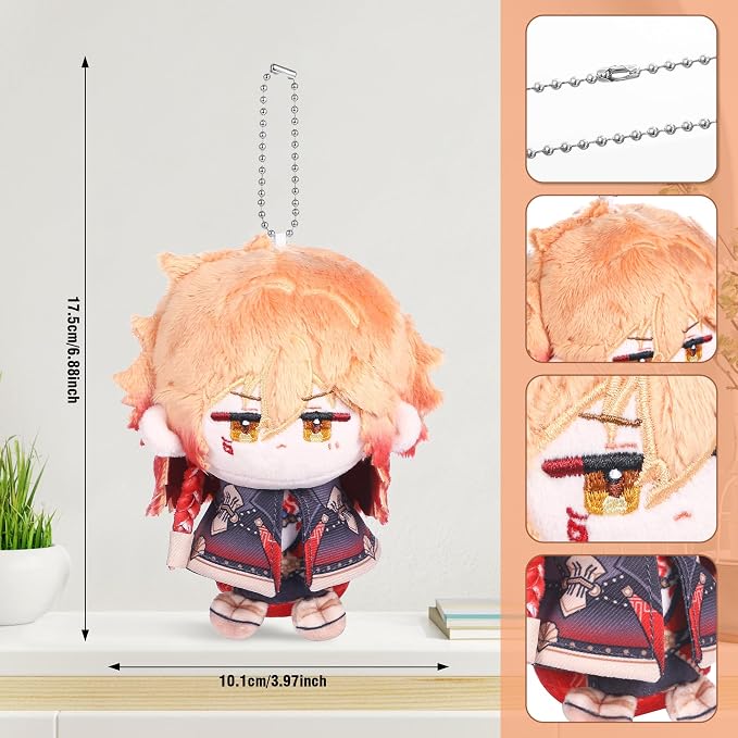 UTIEHD Anime Game HSR Character Keychain Pendant, 4 Inch Collectible Figure for Backpacks Bags and Keys for Fans