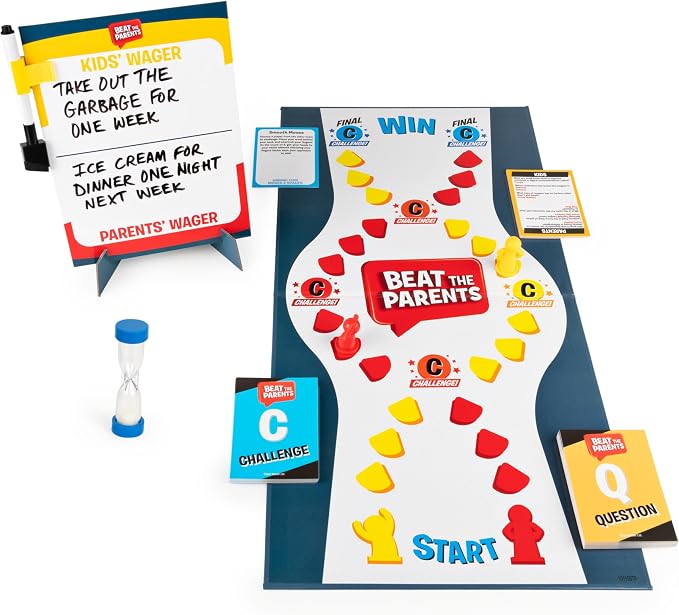 Spin Master Beat The Parents Board Game for Families and Kids Aged Over 5, (6062192)
