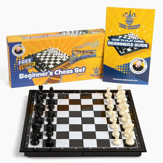 Magnetic Chess Set for Kids and Beginners with Free Audiobook - Strategy Board Game for Children - Educational Learning Toy for Critical Thinking, Problem Solving
