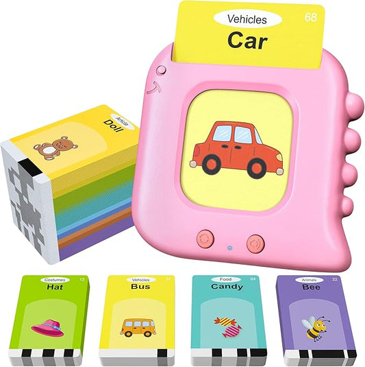 Talking Flash Cards,Kids Toddler Flash Cards with 240 Sight Words,Montessori Toys,Autism Sensory Toys,Speech Therapy Toys,Learning Educational Gifts for Age 4 5 6Years Old Boys and Girls