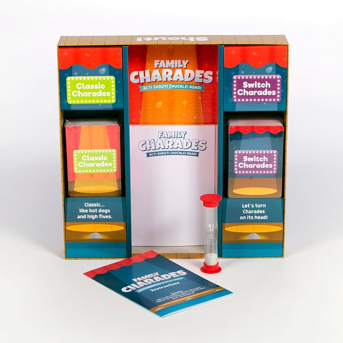 Chuckle & Roar Classic Charades – Act! Shout! Chuckle! Roar! Family Party Game for Ages 5+ | 2 Game Modes, 750 Charades Ideas, 3+ Players
