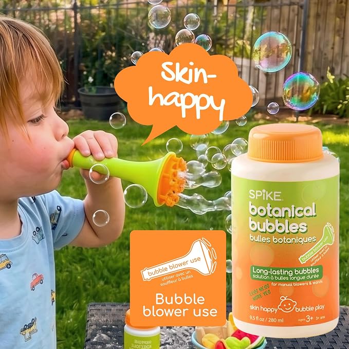 Innobaby Spike LongLasting Outdoor Botanical Bubble Solution 9.5 oz Refill