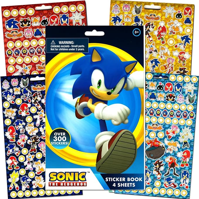 Bendon Sonic The Hedgehog Coloring Activity Book and Sticker Set for Kids