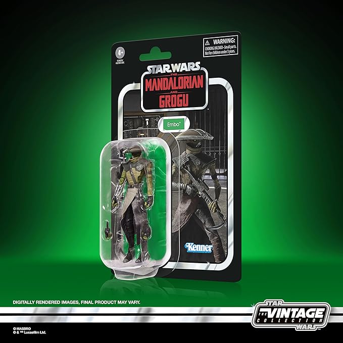 STAR WARS The Vintage Collection Embo, The Mandalorian and Grogu Premium 3.75 Inch Collectible Action Figure
