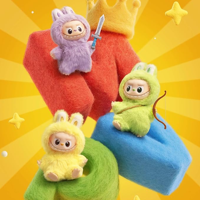 POP MART THE Monster Pin for Love Series (N-Z) Mini Labubu Doll Blind Box Mytery Box Keychain – Vinyl Plush Pendant, Bag Charms, Collectible Holiday & Birthday Gift for Kids & Adults, Single Box