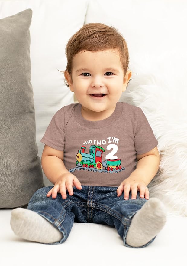Unordinary Toddler 2nd Birthday Shirt boy Chugga Chugga Two Two Train im 2 Years Old Second Birthday Tshirt