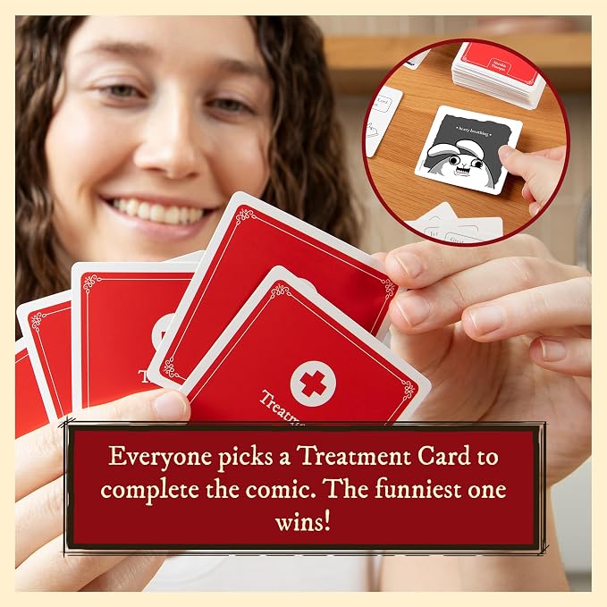 Horrible Therapist: Extra Horrible Edition by Exploding Kittens - A Card Game for 3-8 Players, Ages 17+ - Adult Party Game for Family Night