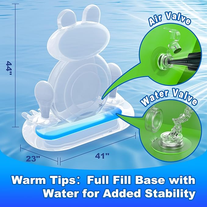 MOONTOY Kids Fun Pool Toys, Inflatable Frog Dart Board Water Games, Swimming Pool Floats with Sticky Balls, Summer Party Birthday Gift 3 4 5 6 7 8 9 12 Years Old Boys Girls Teen Adult