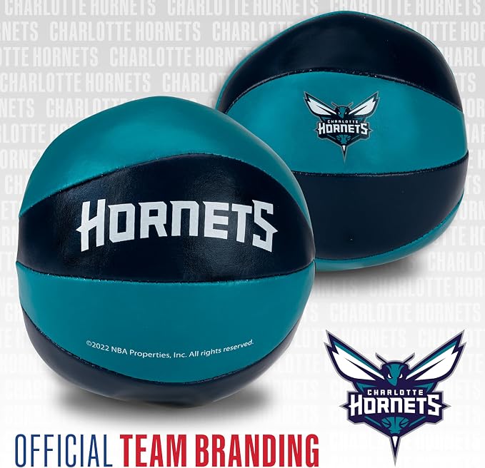 Franklin Sports NBA Toy Basketballs - 2 Pack of Kids Soft Mini Basketballs for Over The Door + Indoor Hoops - NBA Fan Shop