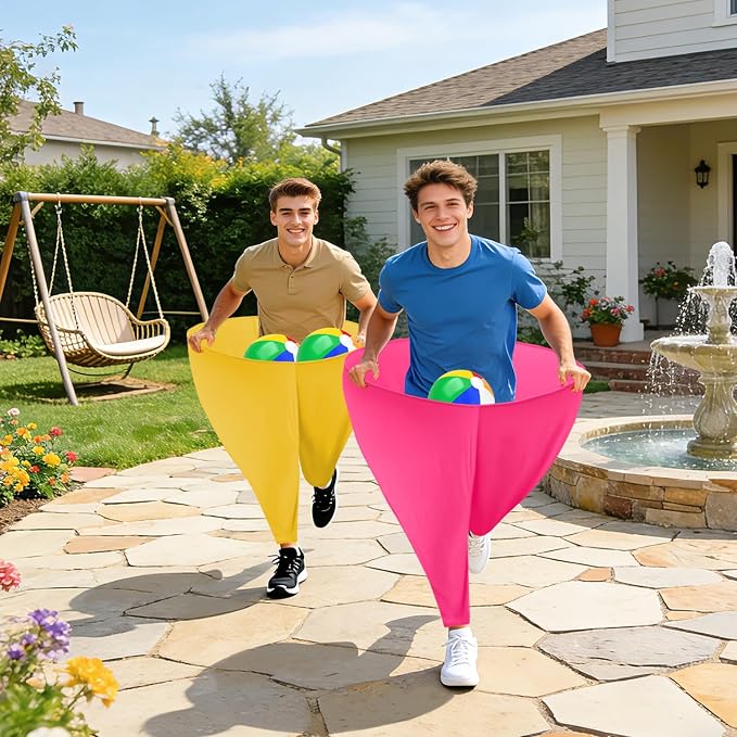 Granny Pants Yard Game Giant Granny Pants Outdoor Game Includes Bouncy Balls & Air Pumps Hilarious Outdoor Games for Adults and Family Backyard Gatherings Beach Games Team-Building Activities