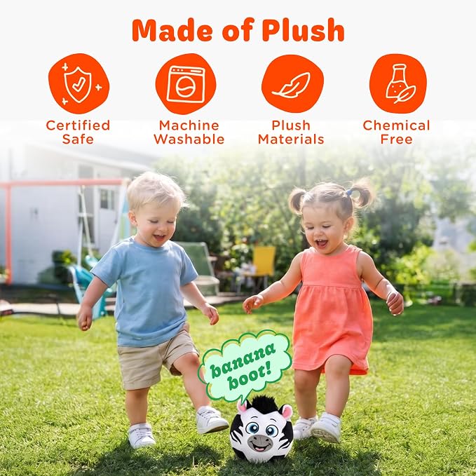 Move2Play, Hilariously Interactive Toy with Music & Sound Effects for Boy & Girl | Ball for Toddler & Baby | 6, 12, 18+ Months | 1, 2, 3+ Year Old