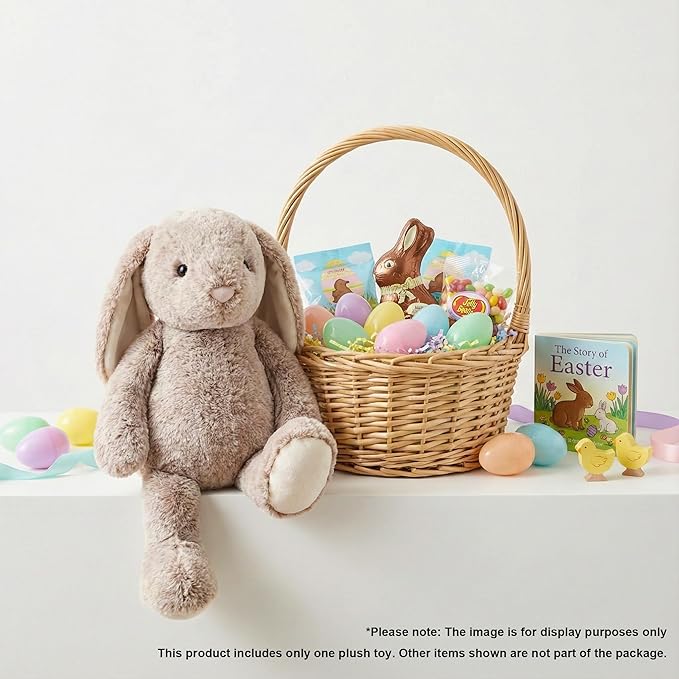 WEIGEDU Bunny Rabbit Stuffed Animals Plush Toys | Floppy Ears, 17.7 inches, Fluffy, Brown, Super Soft for Kids Girls Boys Baby Toddlers, Birthday Bedtime Easter Gift