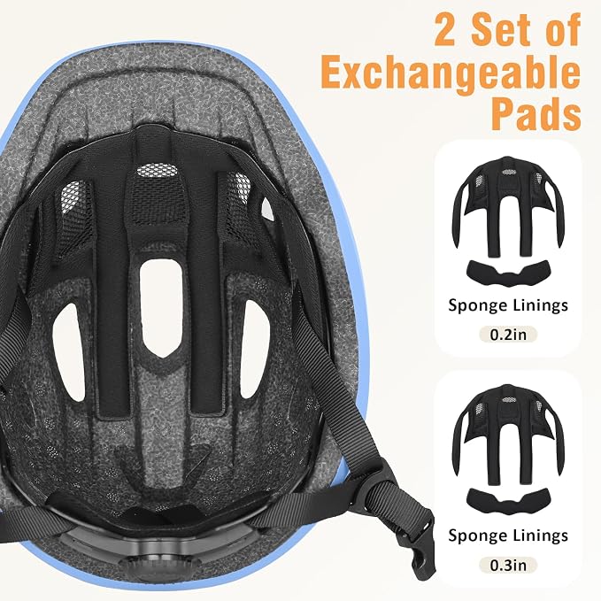 Kids Bike Helmet for Toddlers, Boys and Girls, Lightweight & Adjustable for Age 1-3-8, Multi-Sport Helmet for Bicycle, Kick Scooter, Skateboard, Roller/Inline Skate