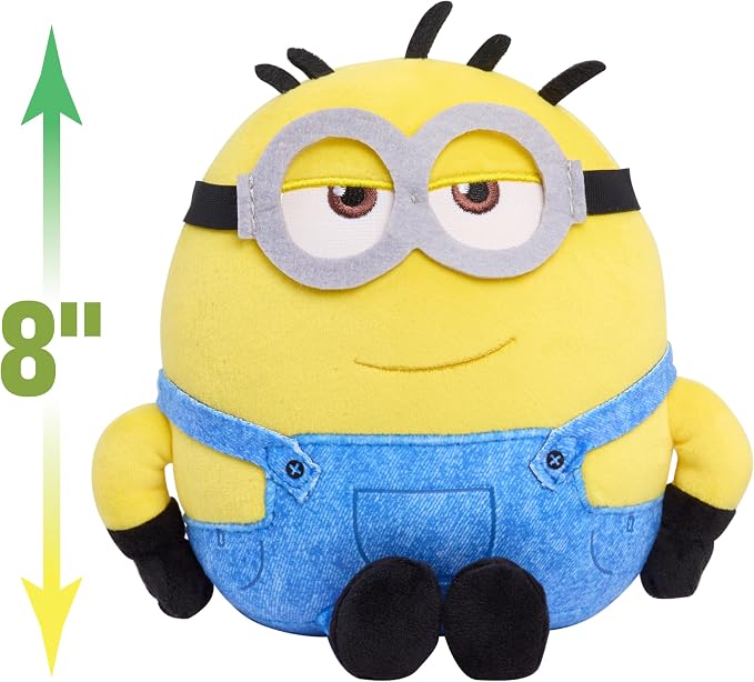Illumination Minions & Monsters Ed Squooshy Plush Toy | Soft Squishy Stuffed Animal, 7-Inch, Sensory Fidget Toy with Bean Fill, Kids Gift, Ages 3+