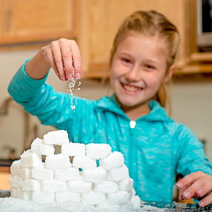 Steve Spangler Science Insta-Snow Powder, STEM Activity for School and Homeschool Activities, Fun & Safe Science Kits, Kids Make Fluffy Snow in Seconds, Top Sensory Toy for Classrooms, 14 oz