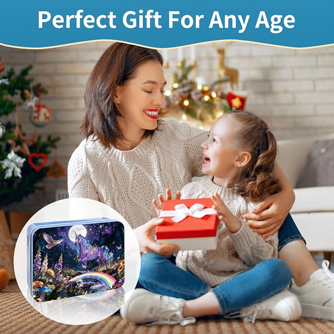 100 Pieces Puzzles for Kids Ages 4-8, Unicorn Educational Kids 100 Piece Puzzle, Children Jigsaw Puzzles Kids Puzzles, Educational Learning Puzzle Toys for Girls and Boys