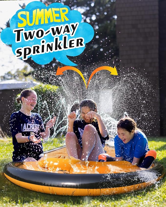 22ft Slip Water and Slide for Kids Adults, Extra Long Backyard Water Slide for Kids Ages 5-8 8-12 with Pool and 2 Inflatable Bodyboards, Summer Outdoor Games Water Toys