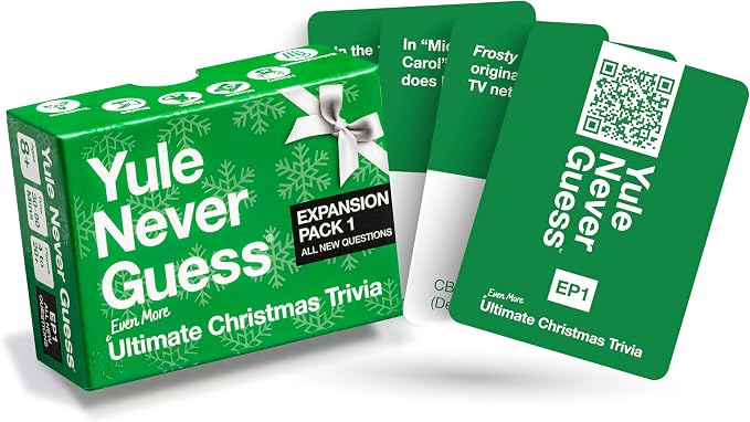 Christmas Trivia Game - Christmas Games for Family Party - Christmas Family Games Expansion Pack 1