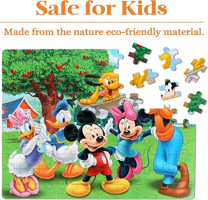 Puzzles for Kids Ages 4-6,100 Piece Puzzles for Kids Ages 6-8,Educational Learning Jigsaw Puzzles for Boys and Girls in Metal Box