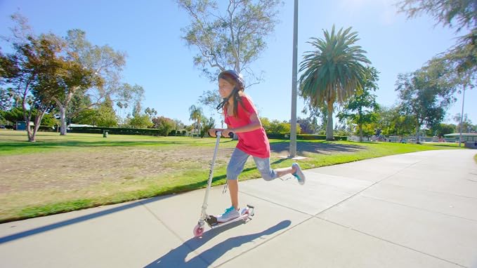Razor Spark Ultra Kick Scooter for Kids Ages 8+ - Spark Bar, Ultra Bright LED Wheels, Rear-Fender Brake, Adjustable Handlebars, for Riders up to 143 lbs