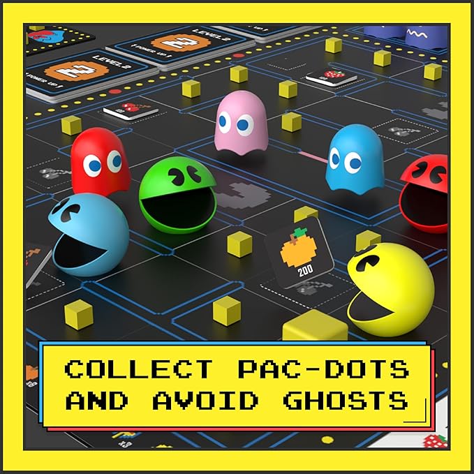 Ultimate PAC-MAN Board Game - Retro Arcade Classic! - Official Licensed - 2-4 Players, Ages 8+