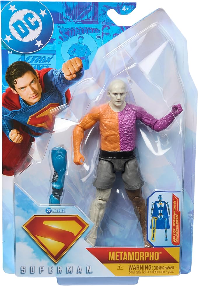 DC Comics, Superman 6-Inch Metamorpho Action Figure, Authentic Superman Movie Styling, Super Heroes Kids Toys for Boys and Girls Ages 4 and Up