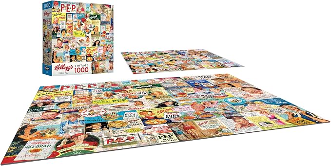 RoseArt - Kellogg's - Cereal Ads - 1000 Piece Jigsaw Puzzles for Adults